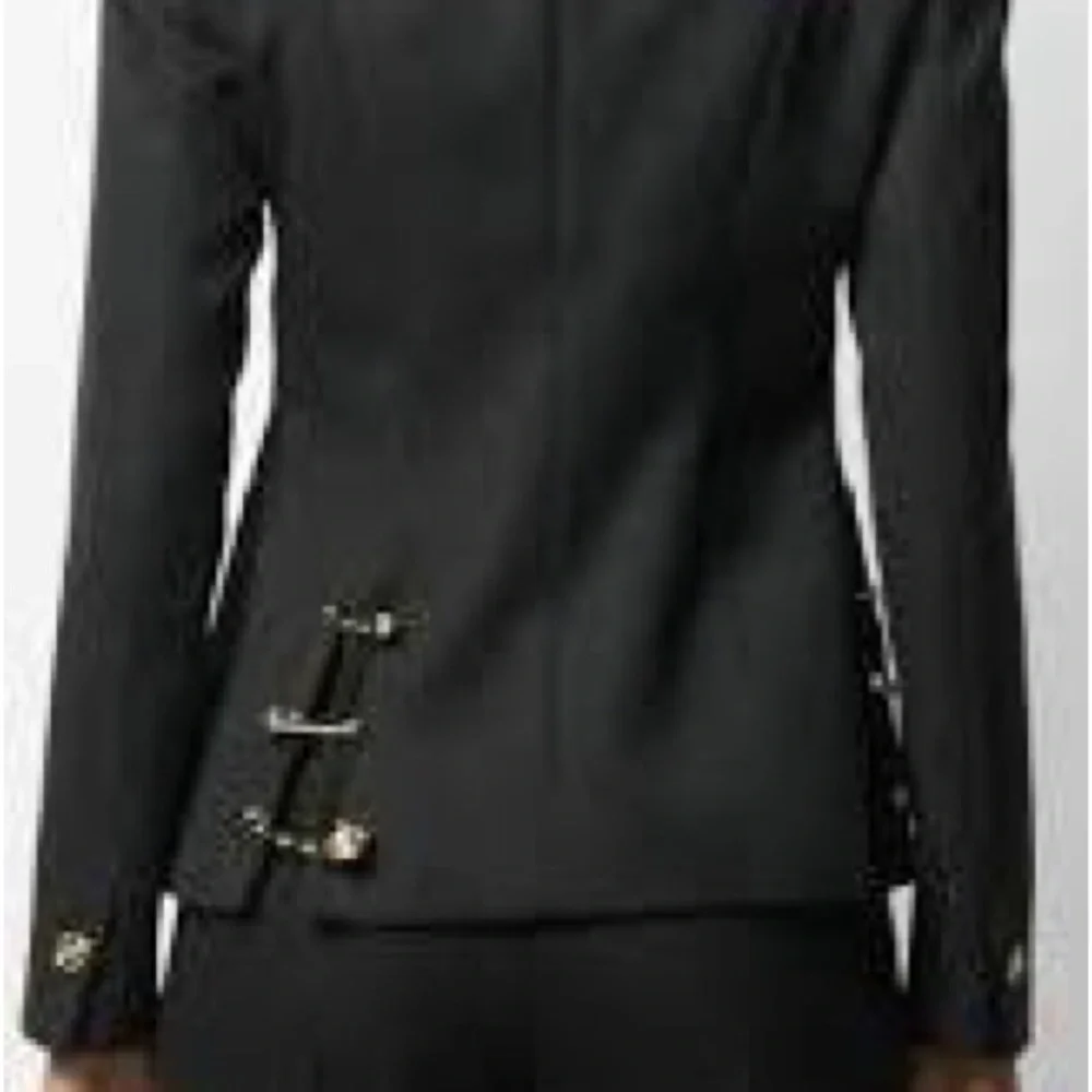 Black Blazer with Gold Accents - Picture 9 of 10